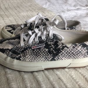 Superga Snake Print Shoes